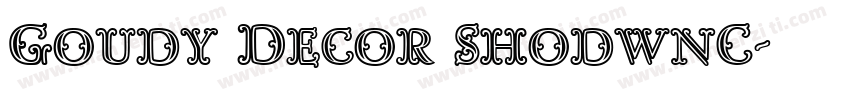 Goudy Decor ShodwnC字体转换